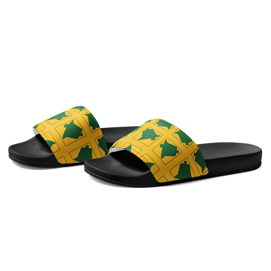 Geometric Green Men's Slides product image (1)