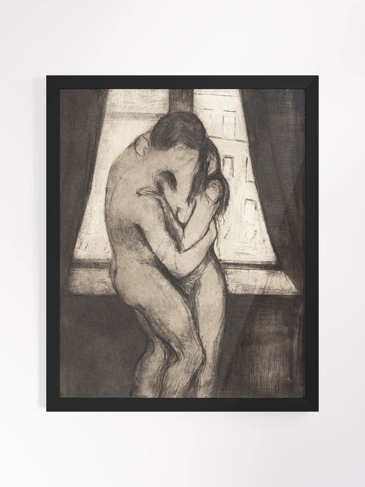Framed Poster - Edvard Munch, The Kiss c. 1895 product image (1)
