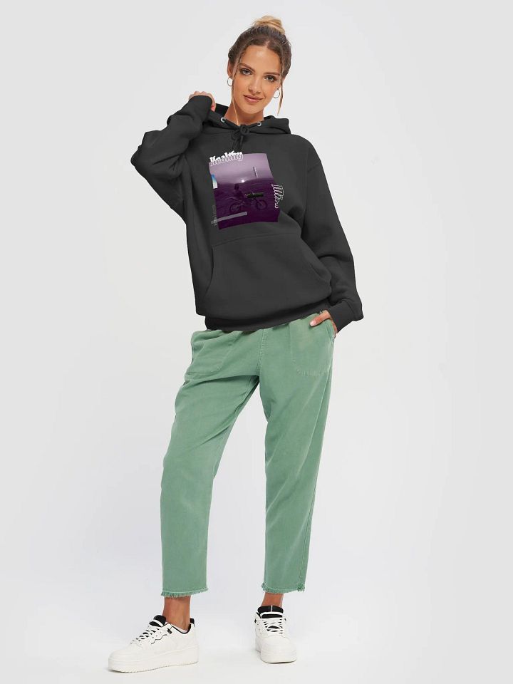 Healthy Mind | Dirt Bike Sunset Glitch Hoodie product image (1)