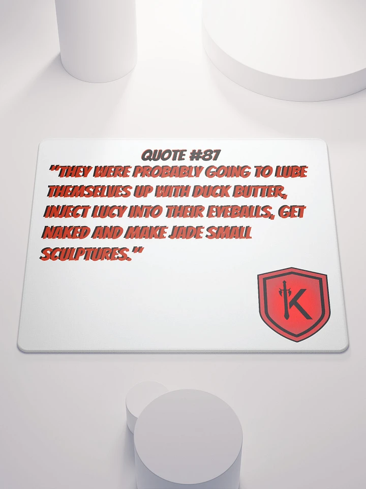 Quote #87 Gaming Mouse Pad - LightMode product image (1)