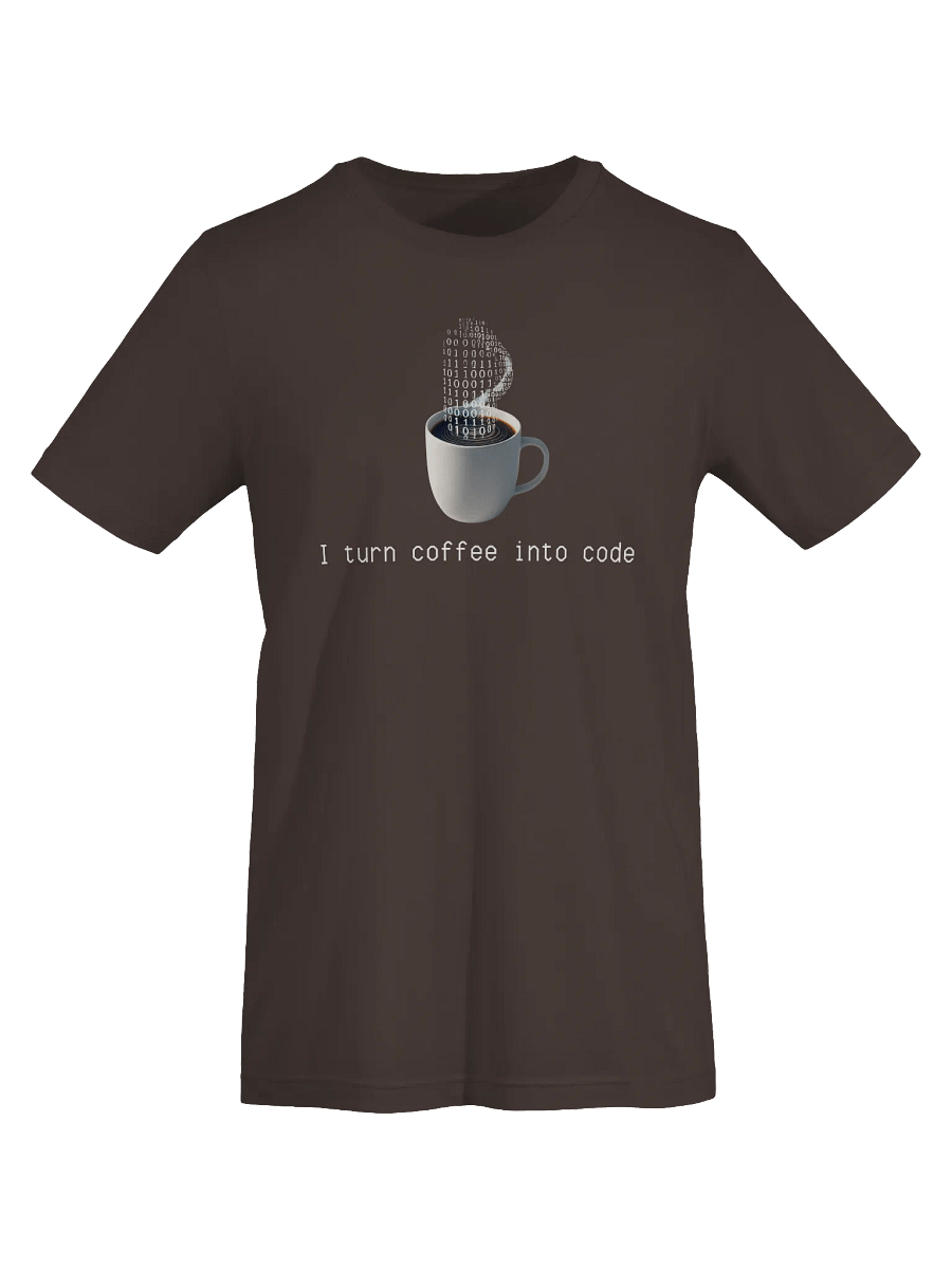"I turn coffee into Code" T-Shirt product image (48)