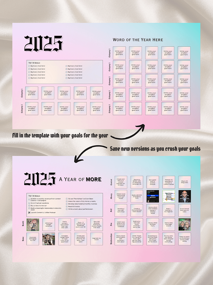 Desktop Wallpaper Bingo Goals (Canva Template) product image (2)