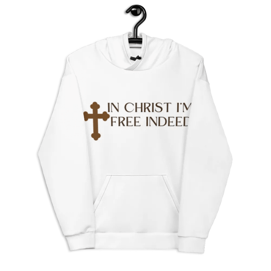 In Christ I'm free indeed recycled Unisex Hoodie product image (10)