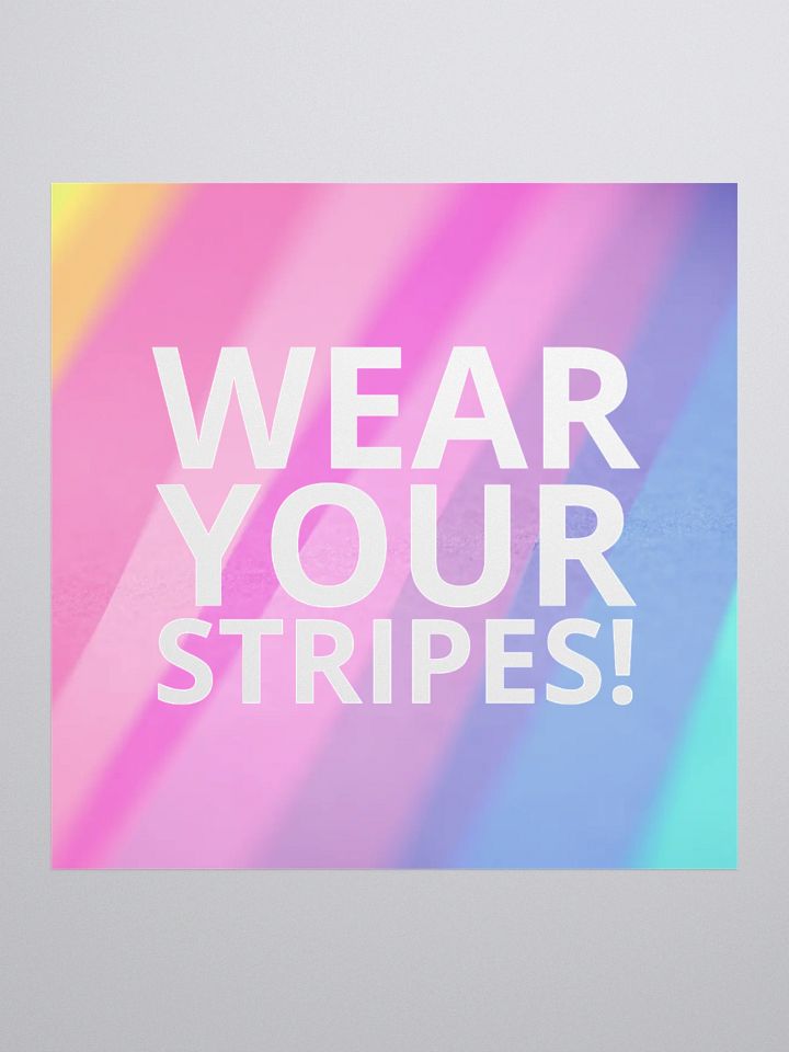 Wear Your Stripes Single Sticker product image (1)