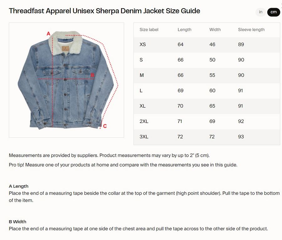 Game Changer Unisex Sherpa Denim Jacket product image (4)