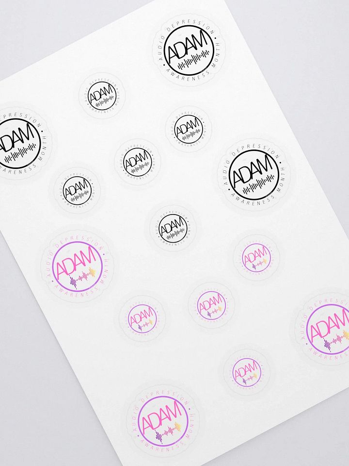 Audio Depression Awareness Month stickers product image (1)