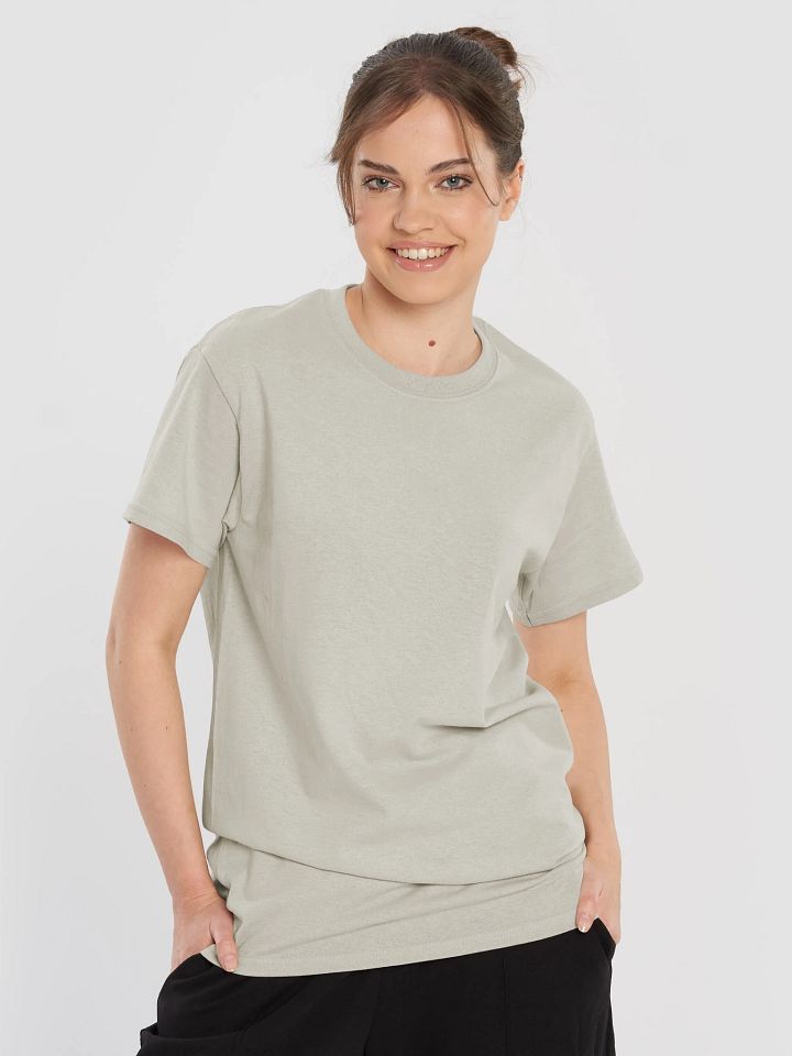 Plain Color Ecru Natural T-Shirt product image (1)