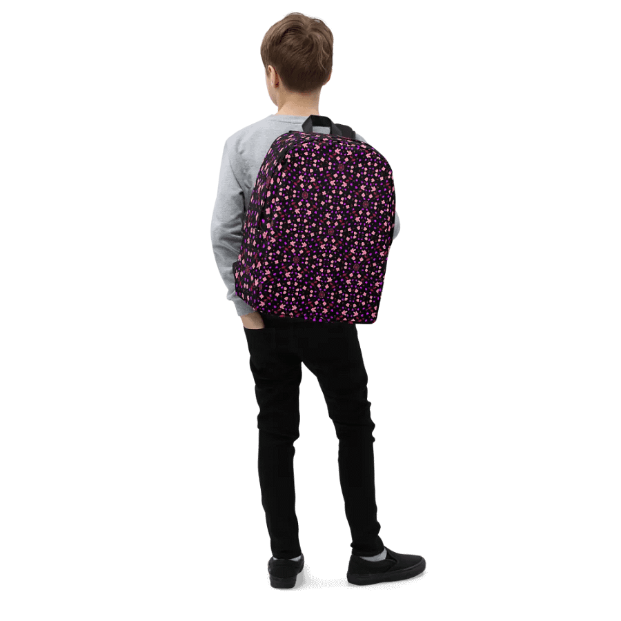 Hearts and Flowers Dark backpack product image (6)