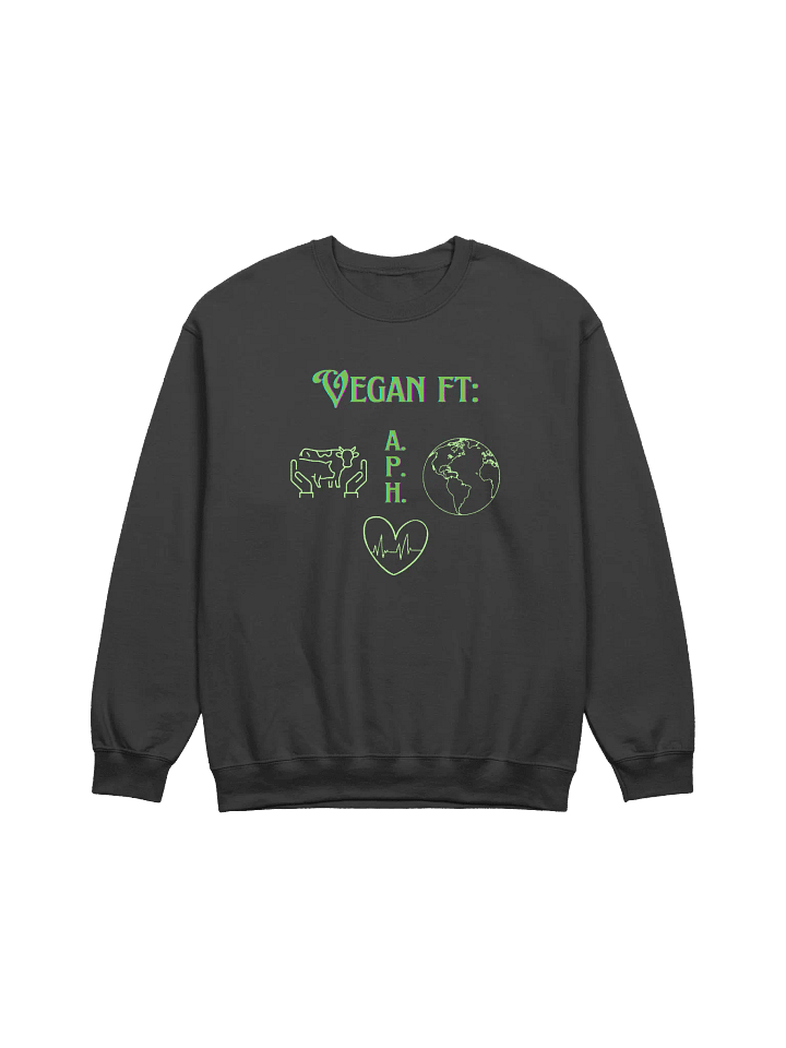 Vegan for the Planet, Animals, & Health Crewneck Sweatshirt product image (1)