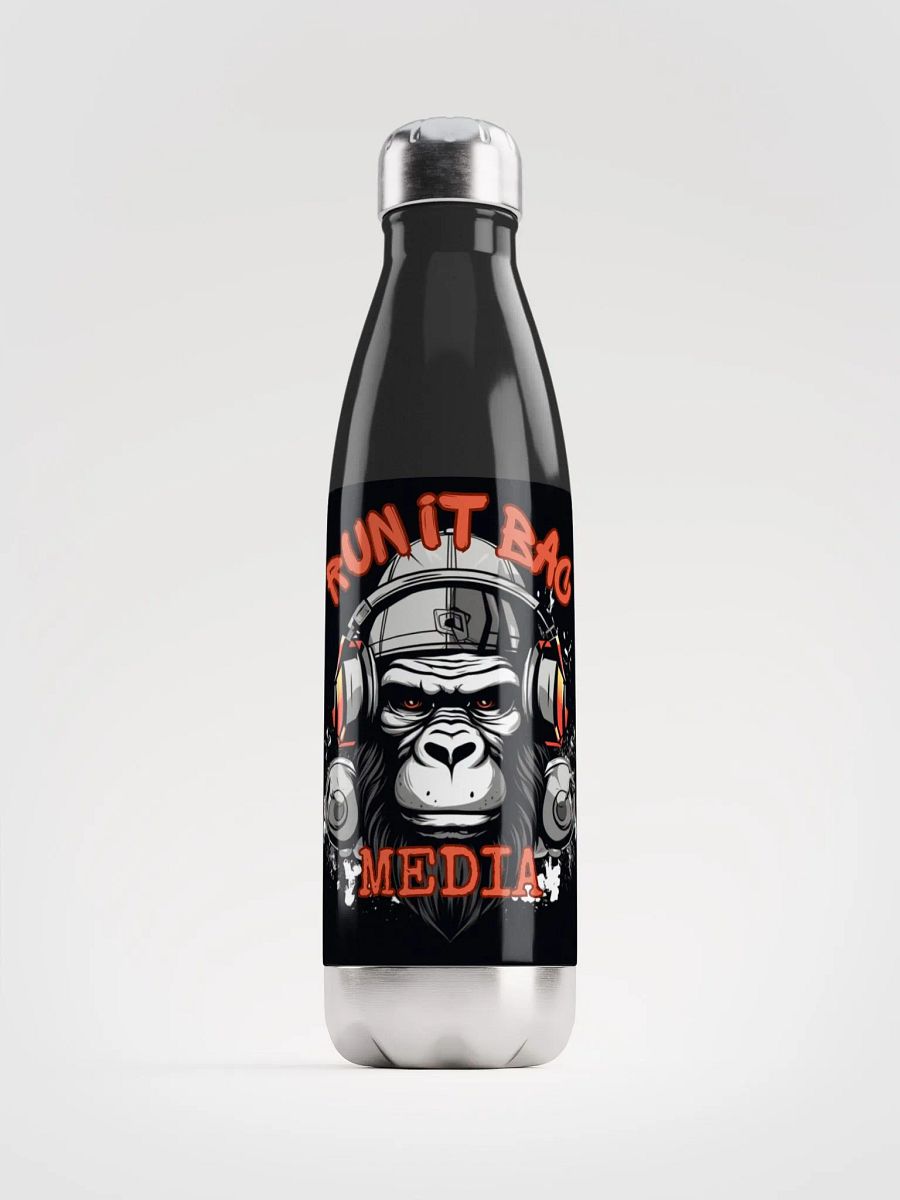 RUN It BAC Media Water Bottle Black product image (1)