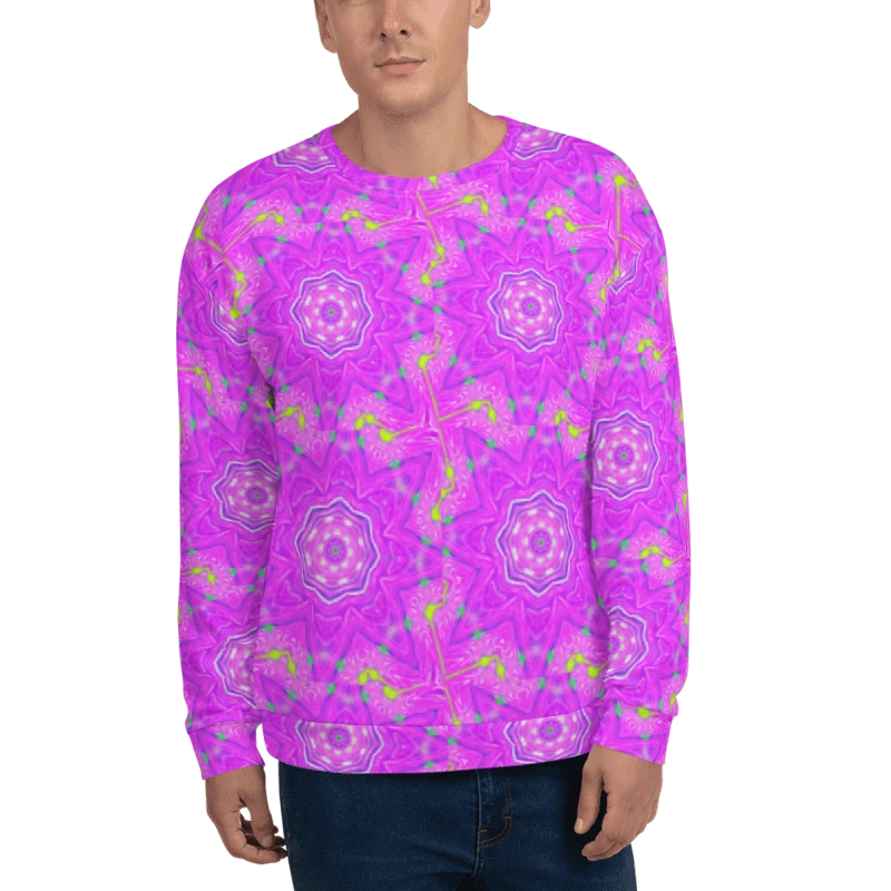 That Abstract Pink Neon Star Unisex Sweatshirt product image (15)