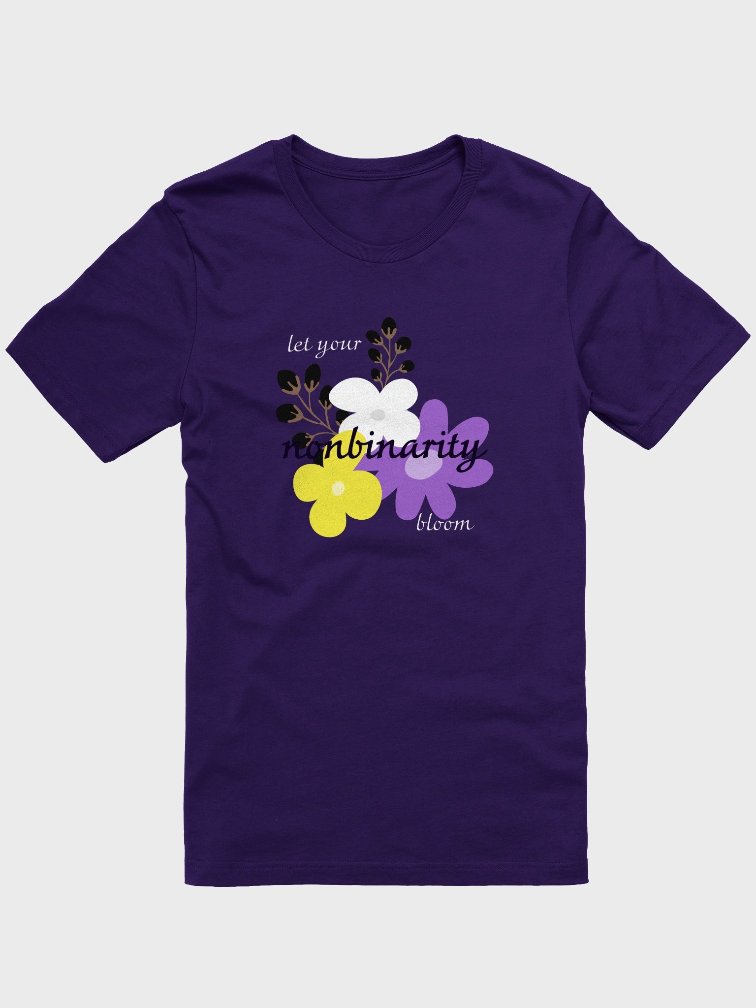 let your nonbinarity bloom t-shirt product image (1)