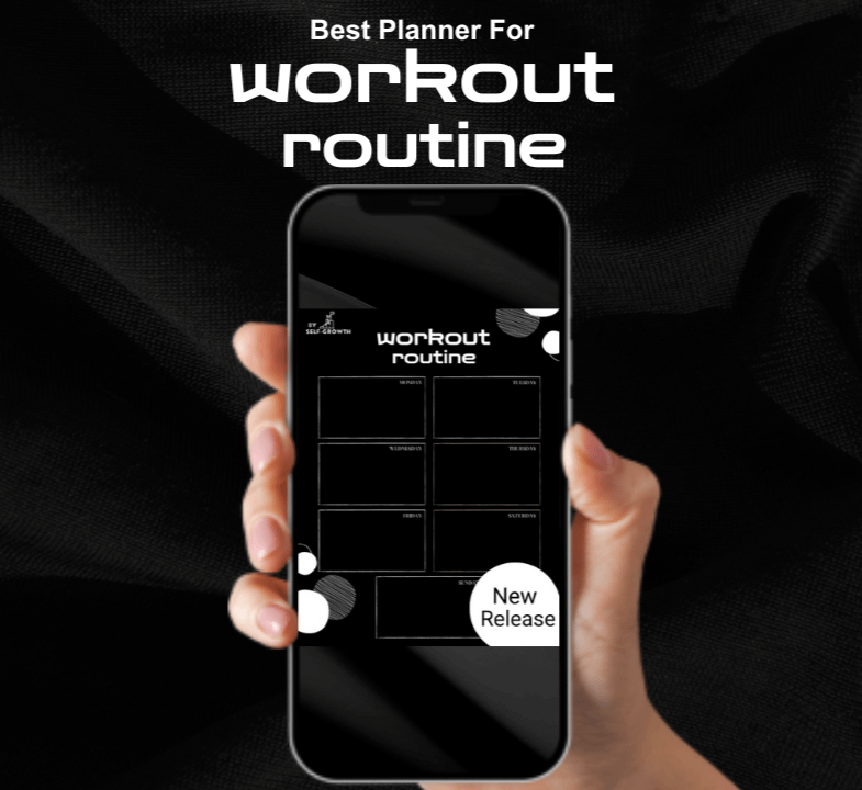 Digital & Fillable Workout Routine Planner