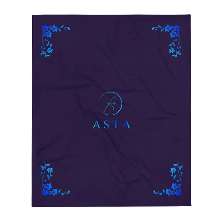 Asta Throw Blanket in navy product image (1)