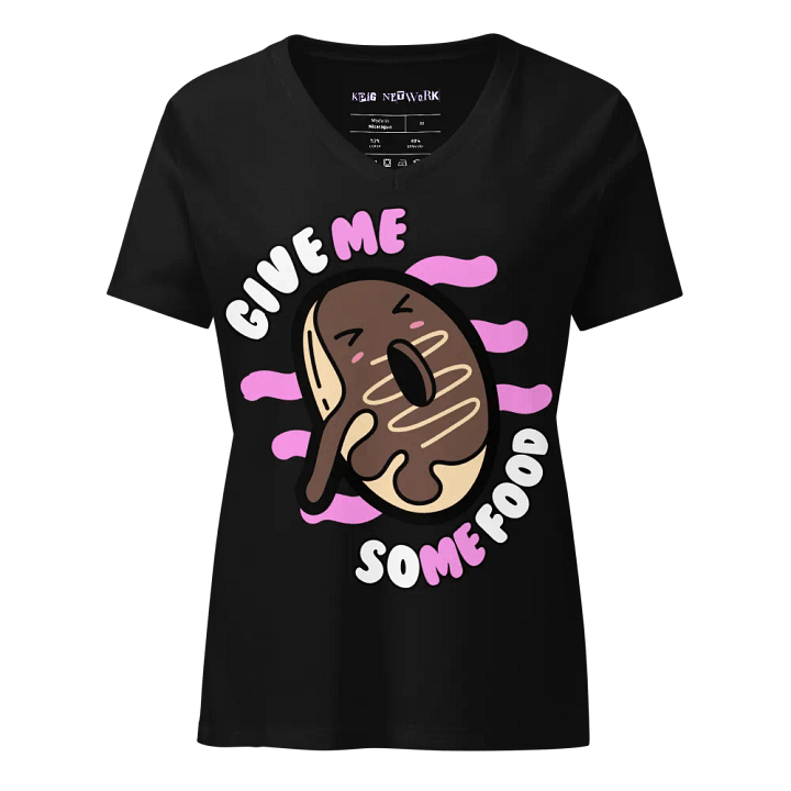 Hangry Doughnut Women's V-Neck Tee product image (1)