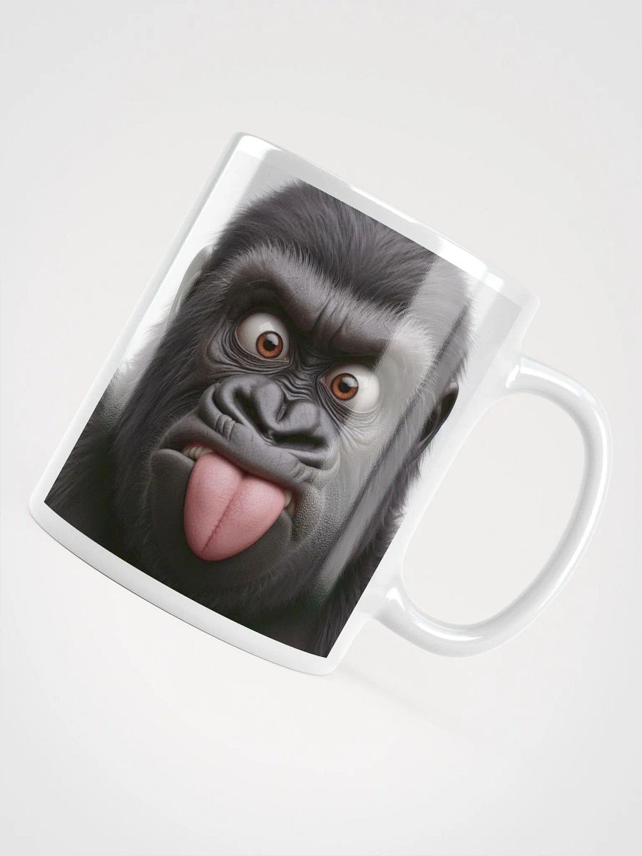 Rude Gorilla #Humorous Mug - White product image (4)