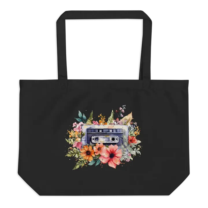 Cassette Flowers Tote product image (1)