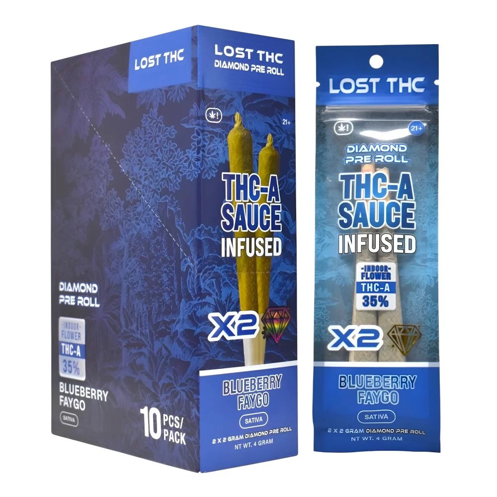 LOST THC 2Gram 2x THC-A Sauce Infused Pre-rolls - 10ct Display product image (6)