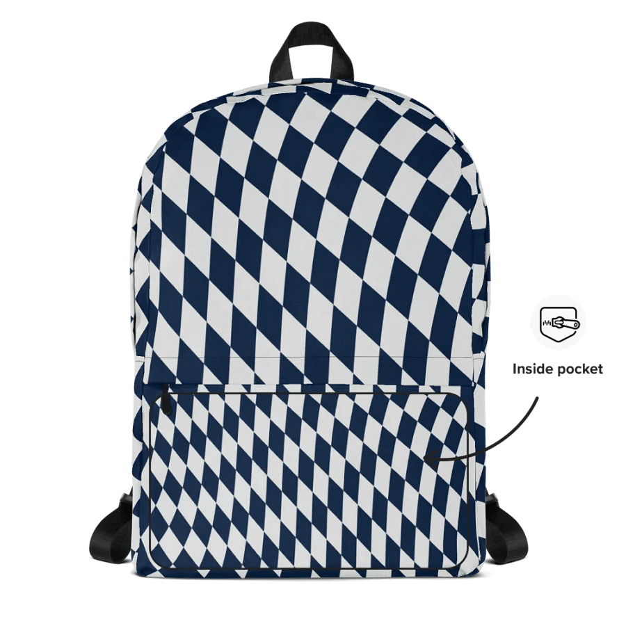 Distorted Grid Rock On Backpack product image (8)
