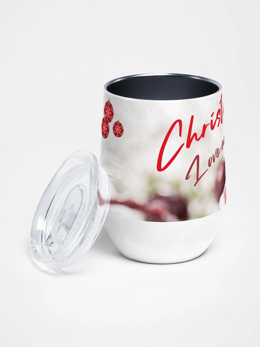 Frosted Berry Christmas Wine Tumbler gift for moms dads family friends product image (2)
