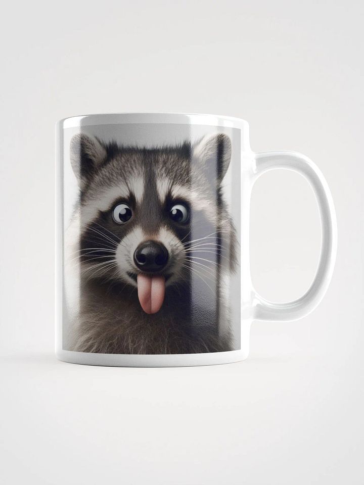 Rude Raccoon #Humorous Mug - White product image (1)