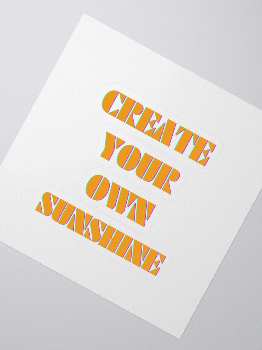 Create Your Own Sunshine Kiss Cut Stickers product image (2)