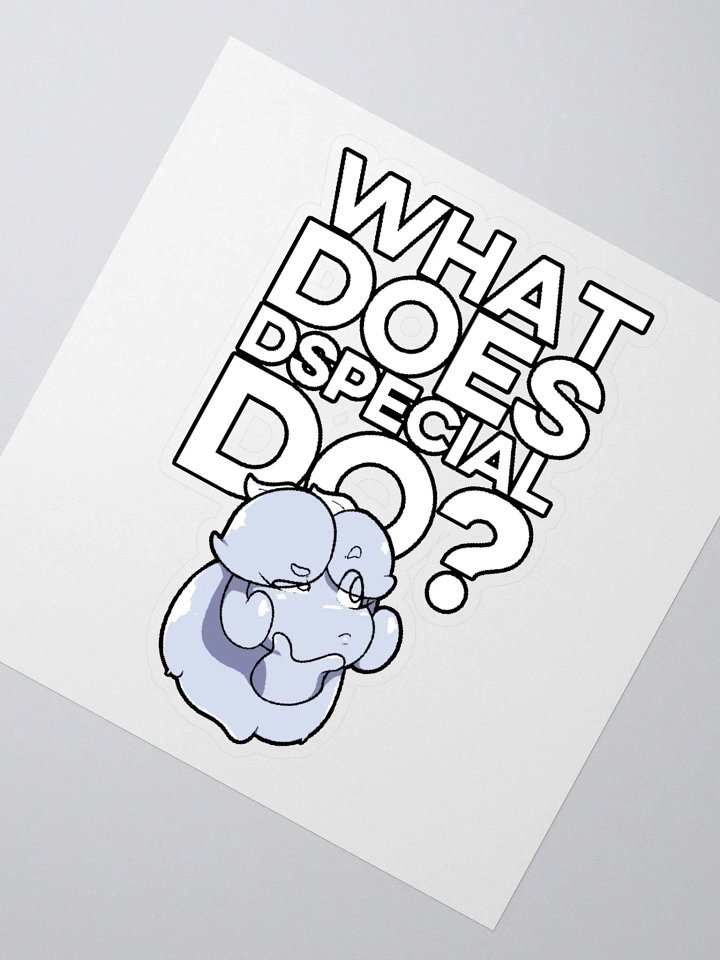What Does DSpecial Do? Sticker product image (2)