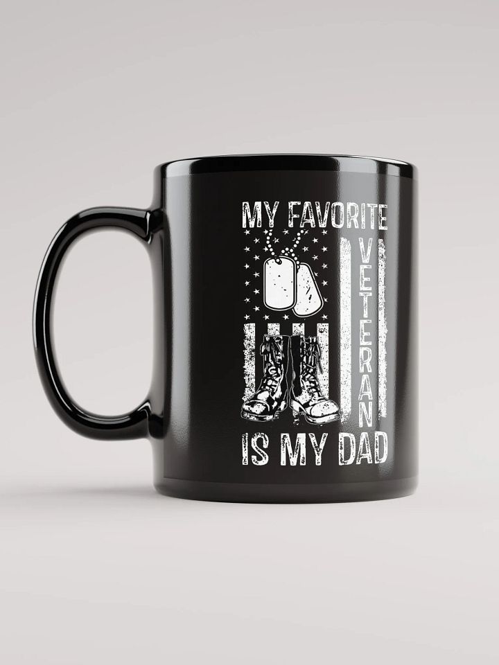 My Favorite Veteran Is My Dad - Black Mug product image (2)