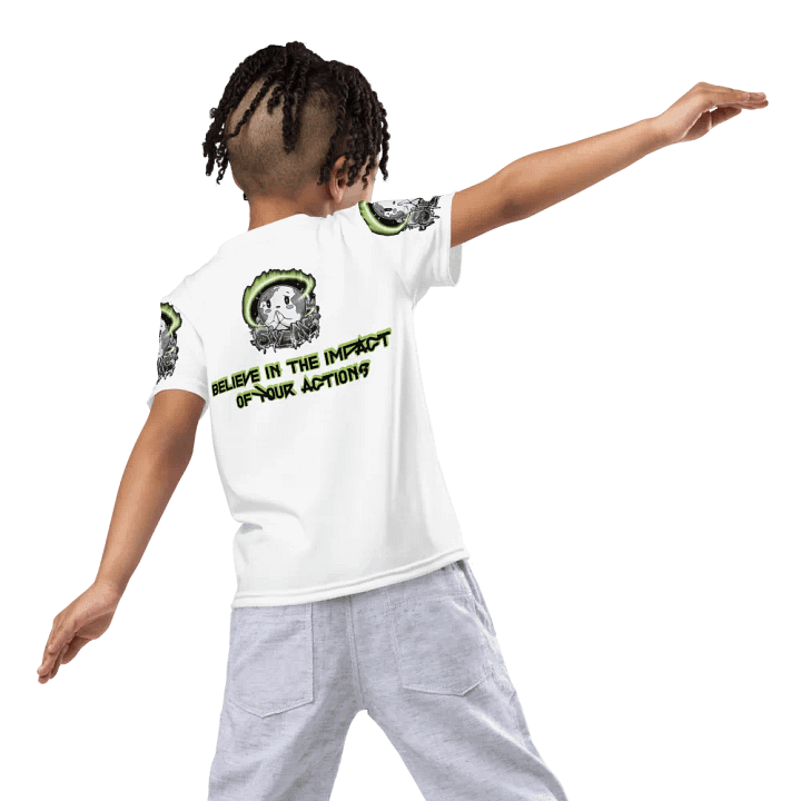 Save Me Kids Crew Neck T-Shirt | Eco-Friendly Style for Young Activists product image (2)