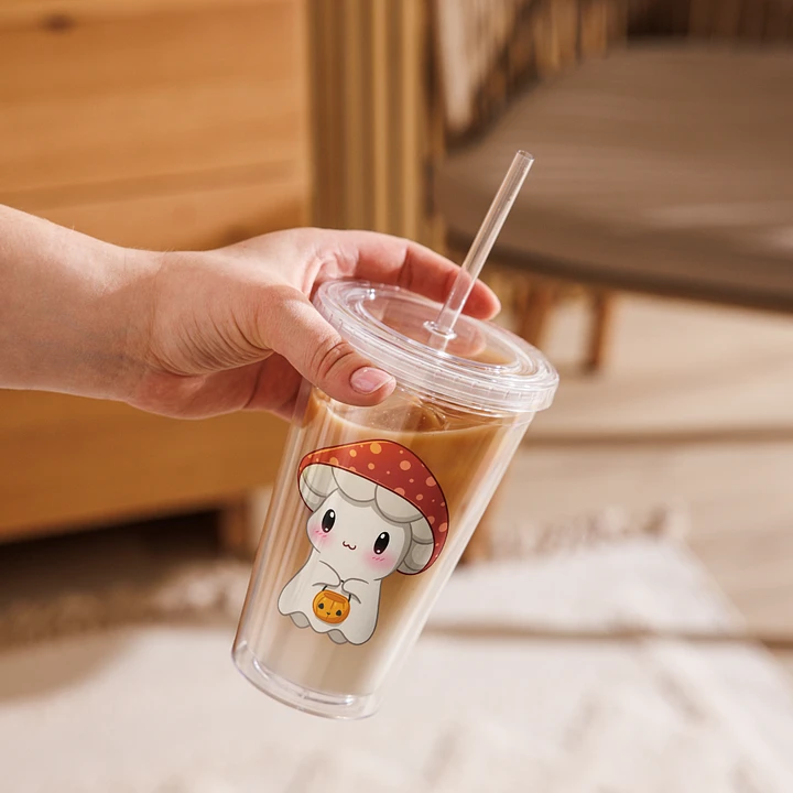 Mushie Ghost Plastic Tumbler product image (2)