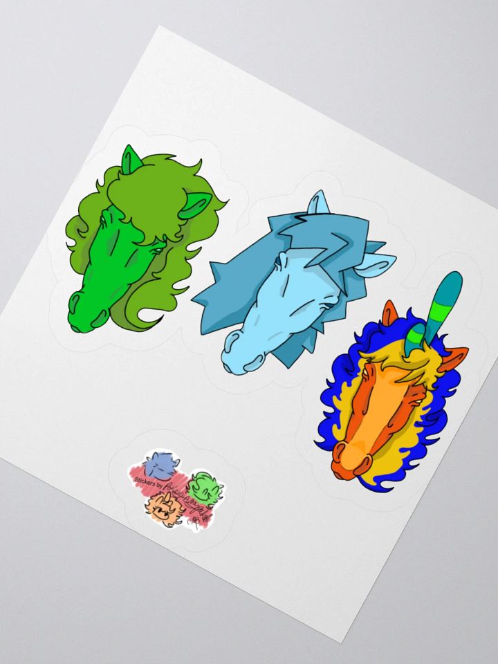 2025 My real pony trio sticker product image (2)