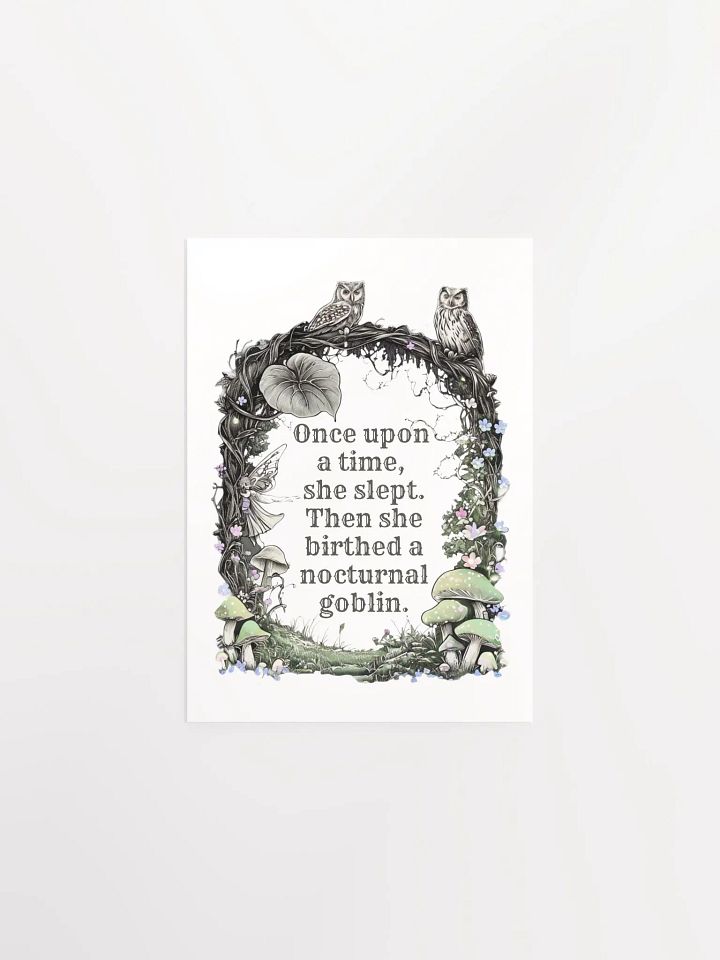 Once Upon A Time She Slept... - Funny Mom Wall Art product image (8)