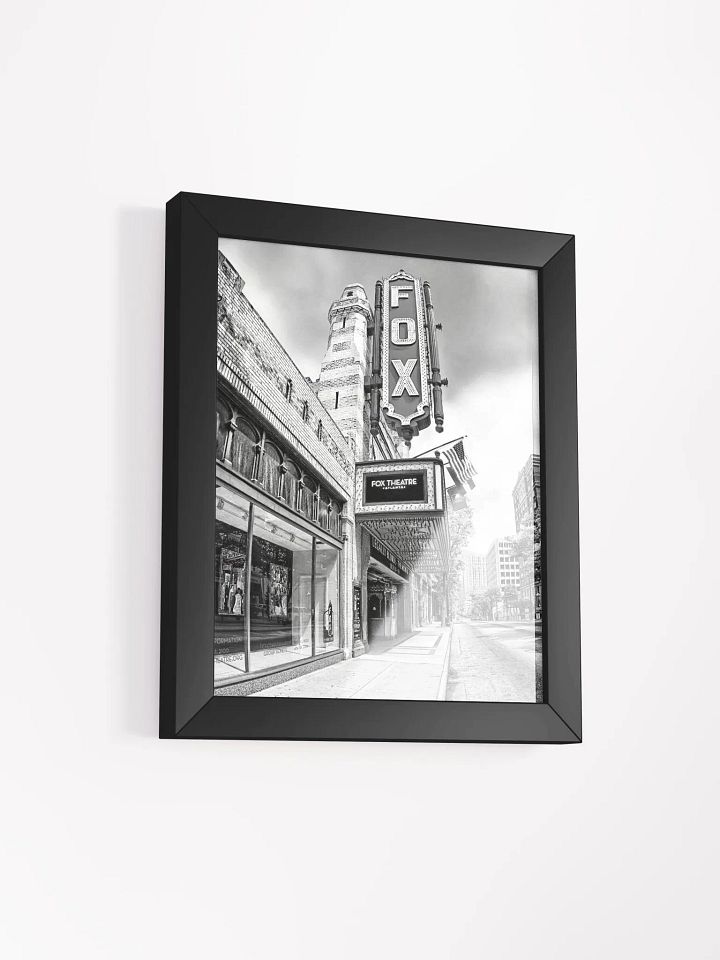 The Fox Theatre – Atlanta Black And White Framed Poster product image (2)