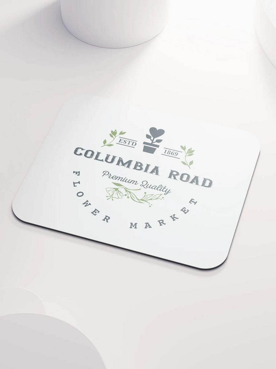 Columbia Road Market Mouse Pad (White) product image (3)