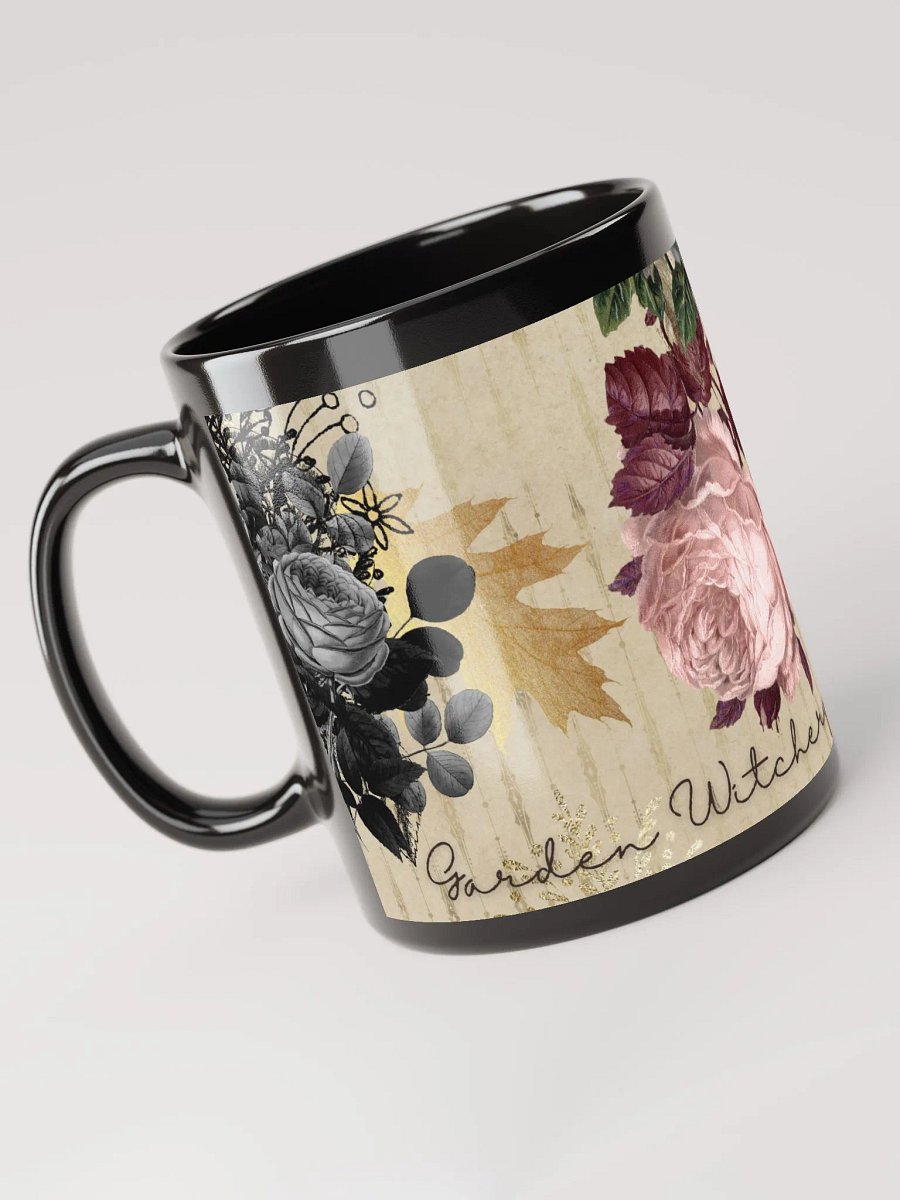 Garden Witchery #2 BLACK GLOSSY MUG product image (3)