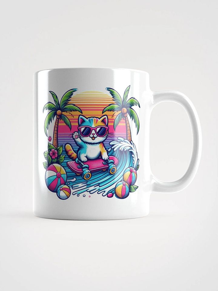 Elegant White Glossy Mug - Perfect for Home and Office product image (1)