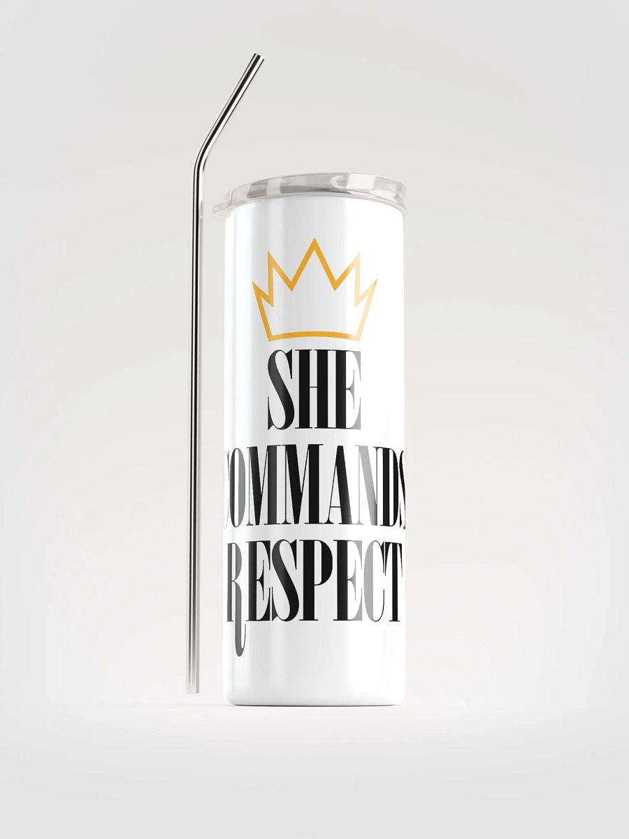 She Commands Respect Stainless Steel Tumbler product image (1)