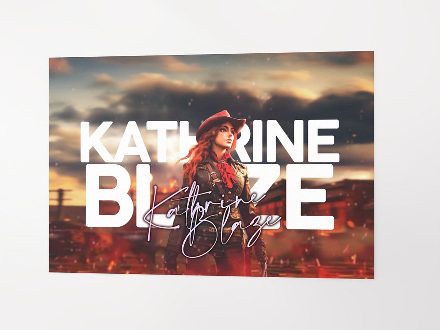 Kathrine Blaze AI Poster product image (1)