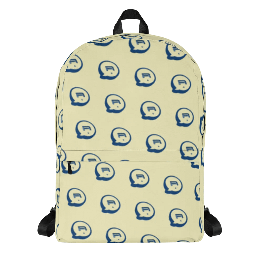 Run Button Logo All-Over Print Backpack - Blue product image (7)