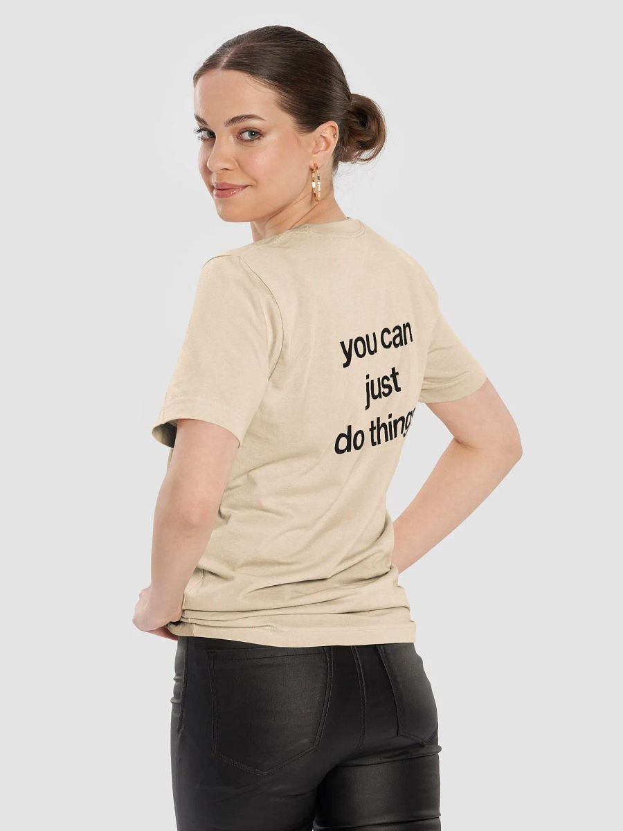 you can just do things (black) - 100% cotton product image (9)