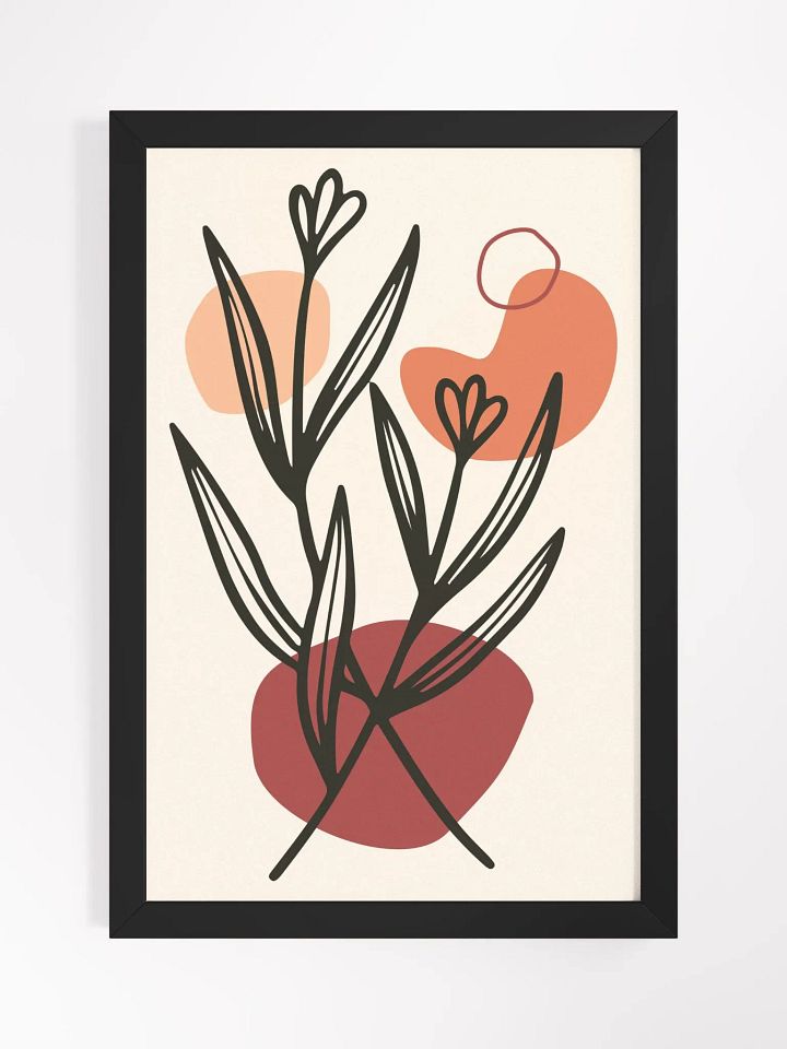 Botanical Lines Framed Poster product image (1)
