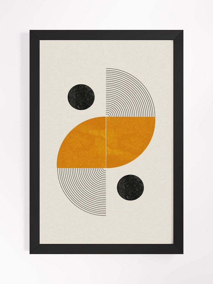 Geometric Harmony Framed Poster | Modern Abstract Art for a Sophisticated Space product image (1)