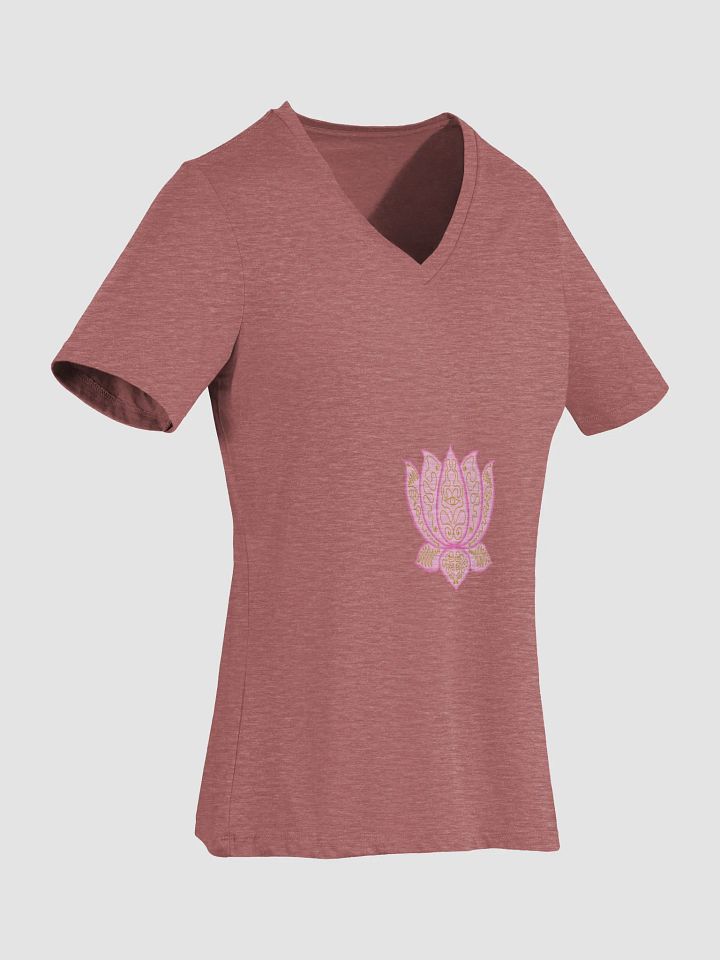 Lotus Blossom V-Neck Tee product image (2)
