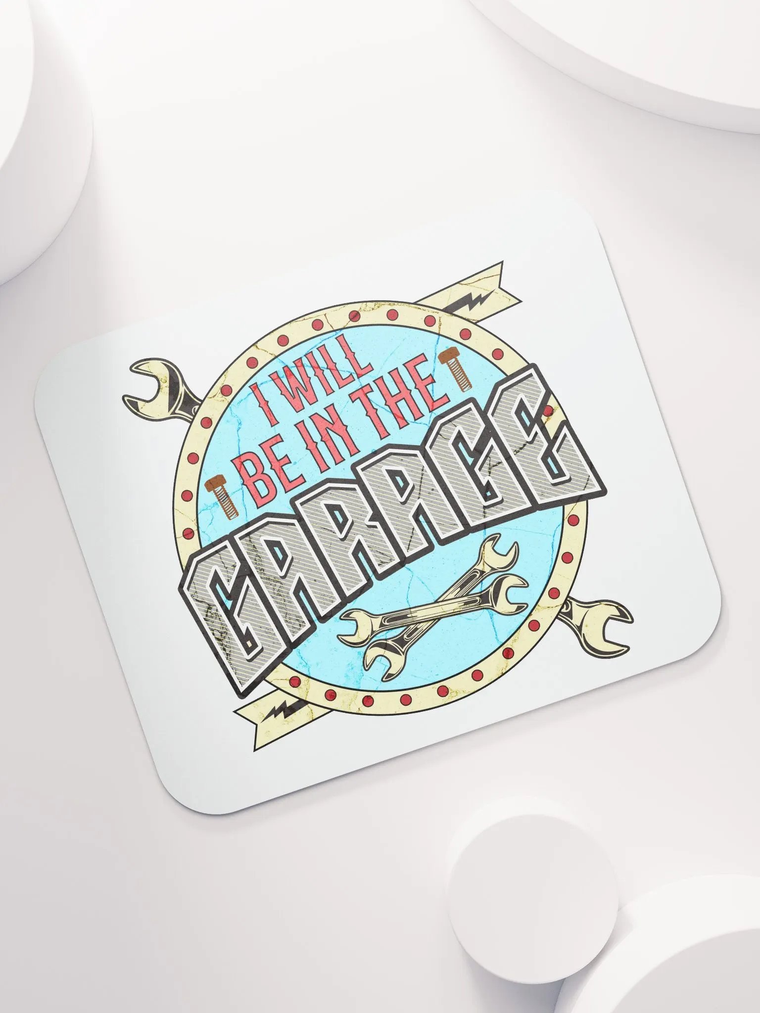 I Will Be In The Garage Vibes Mouse Pad product image (5)