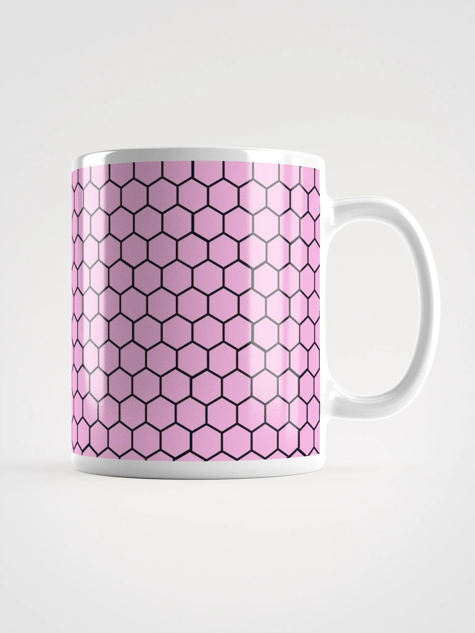 Pink Hex Grid Mug product image (1)