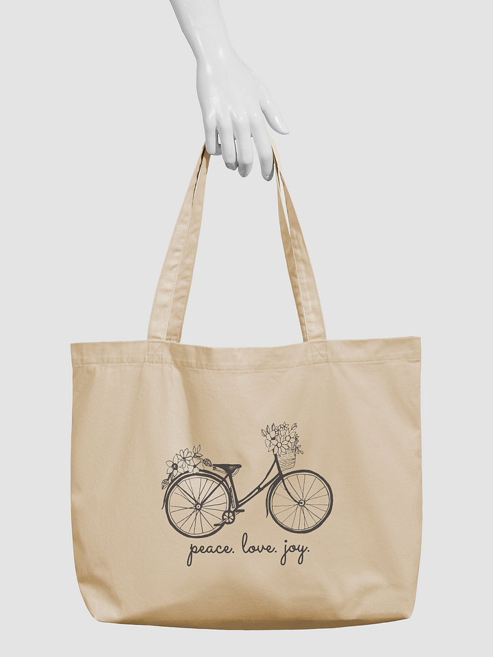 Peace Love Joy Tote Bag product image (2)