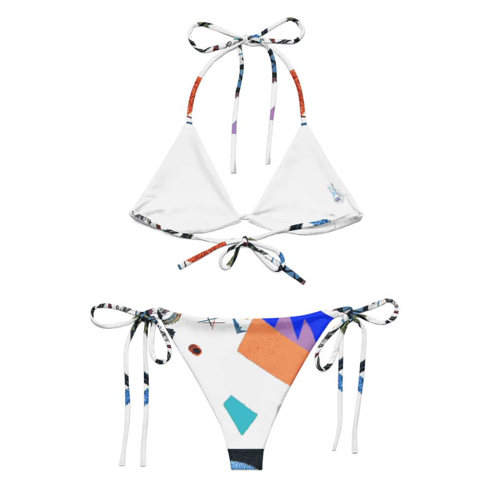 Abstract Lithographic Pattern Design String Bikini - V2 product image (5)