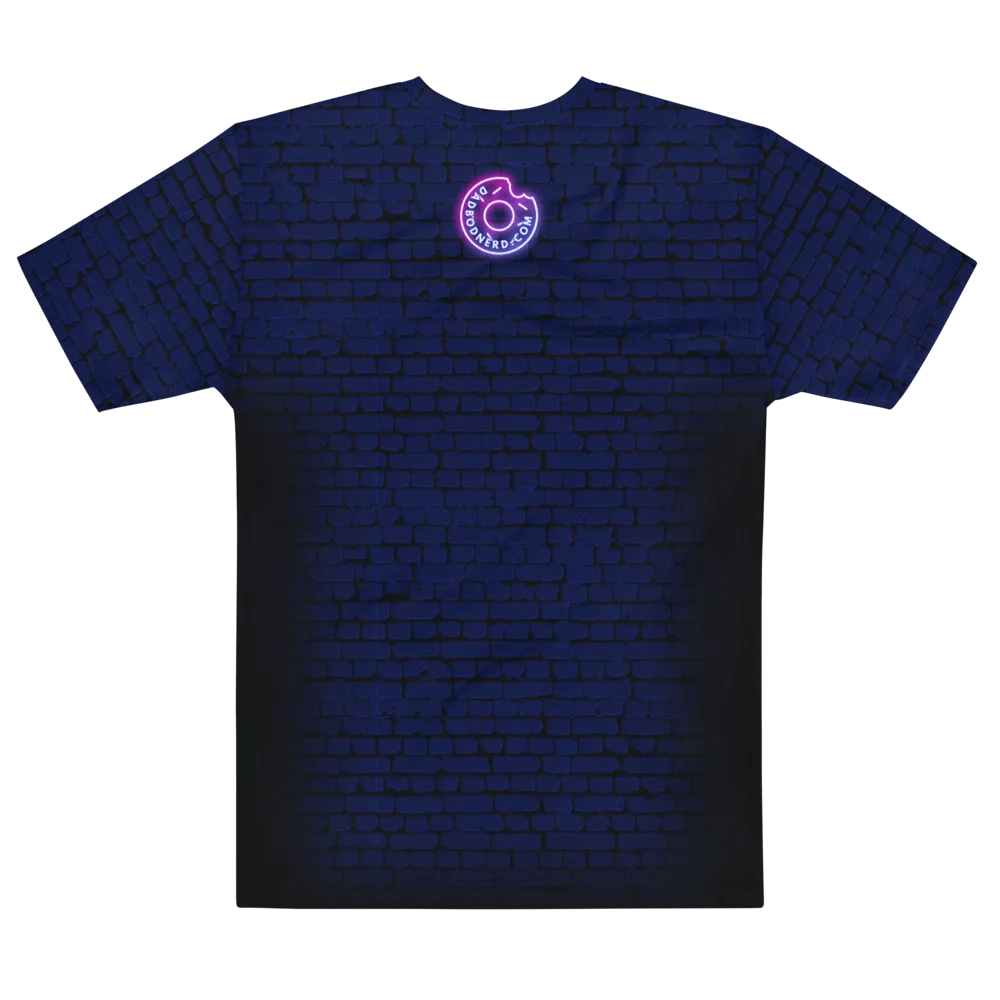 DBN Neon Sign on Blue Bricks - All-Over T-Shirt | #MadeByMELO product image (5)