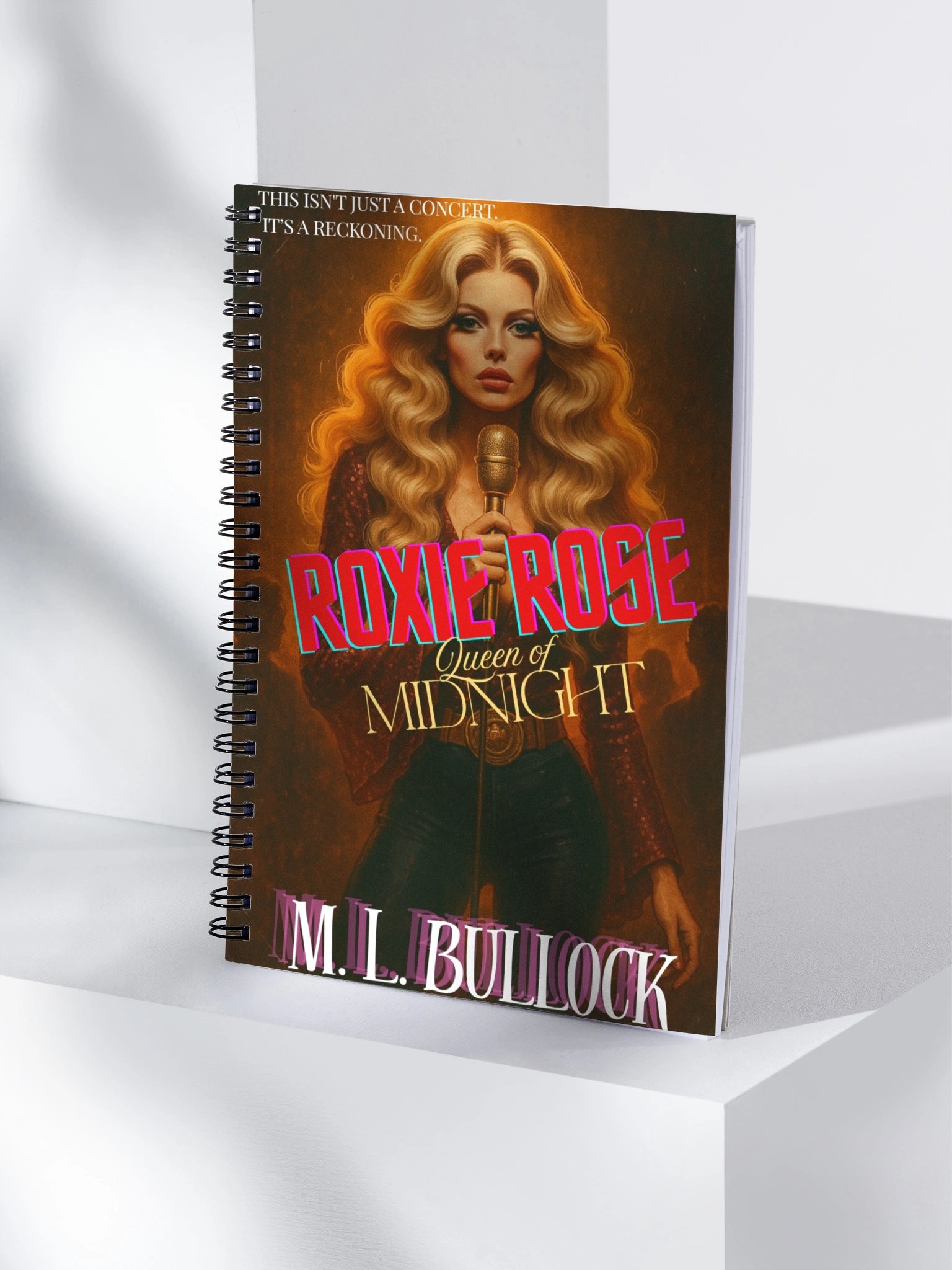 Flaming Guitar Dreams: Roxie Rose Spiral Notebook product image (4)