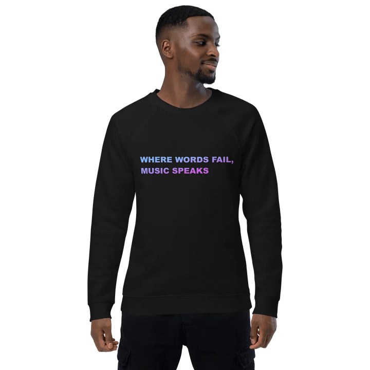 LAVENDER BLUE music speaks sweatshirt product image (1)
